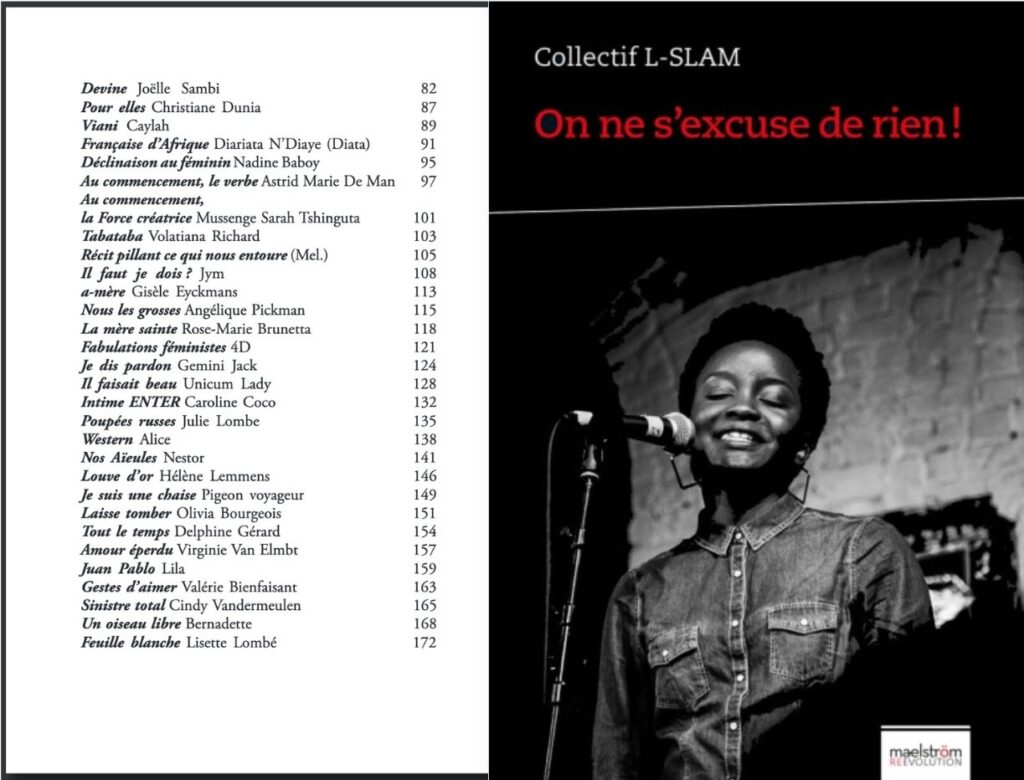 Valérie Bienfaisant, comédienne, conteuse, slameuse, metteure en scène, un pied dans l'écriture